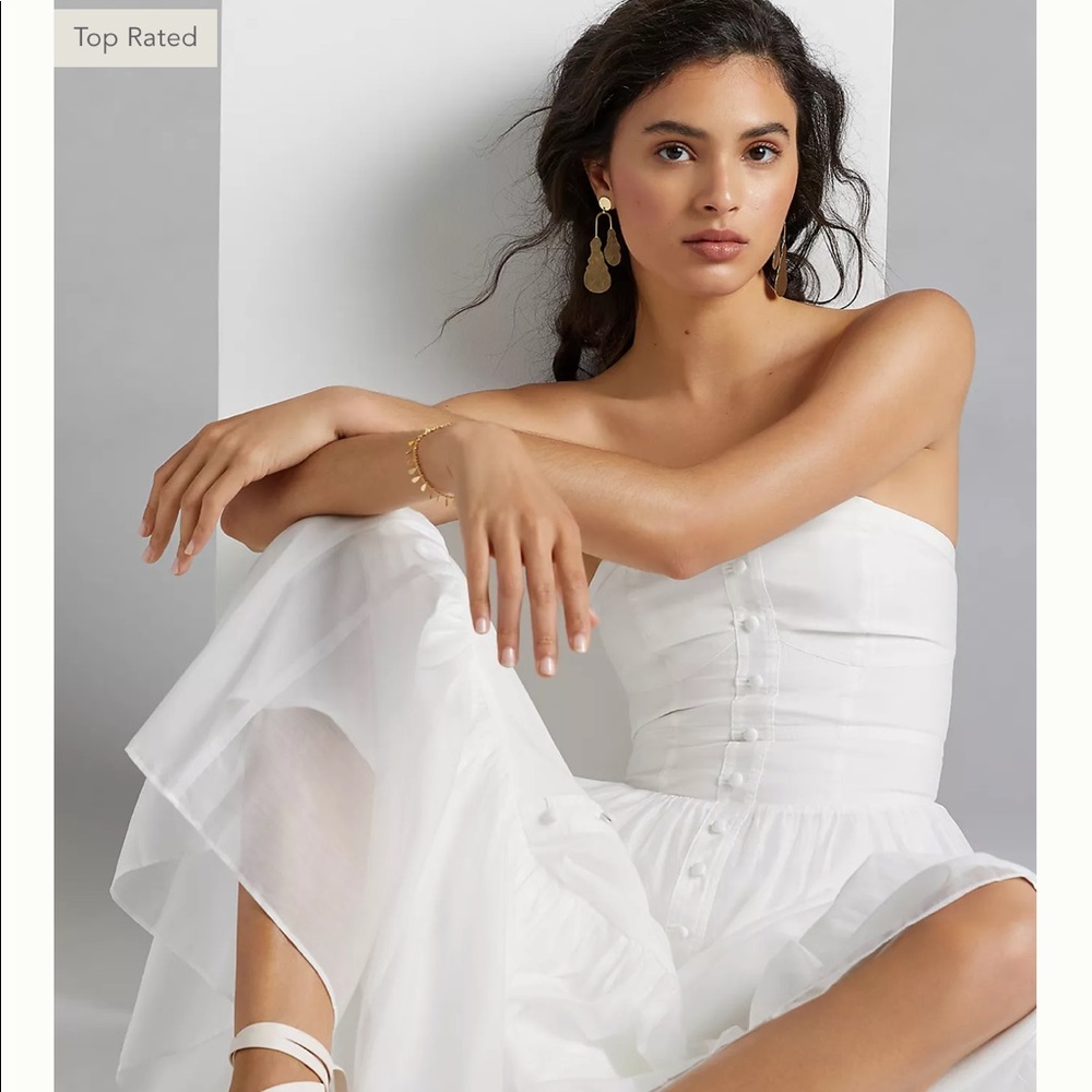 Anthropologie Island Flounce Maxi Dress - Picture 5 of 13